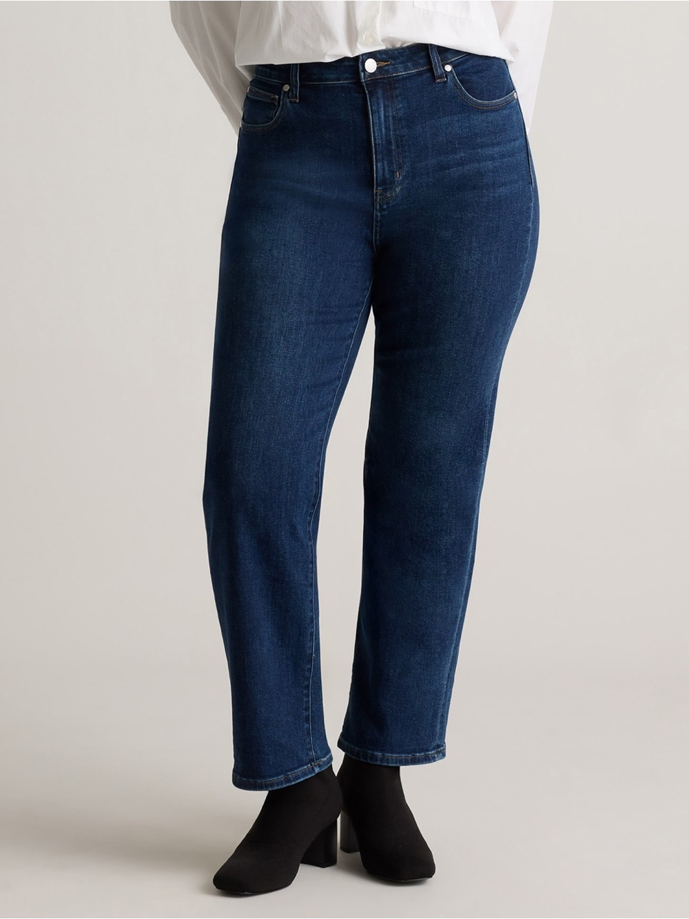 Quince Bella Stretch Straight Jeans size 29 r